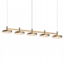 Sonneman 1785.14-PAN - 5-Light Linear Pendant w/Pan Shades