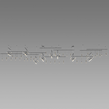 Sonneman SLS0002-SC02 - 4-Tier Gallery Matrix with Etched Chiclet Luminaire Combo