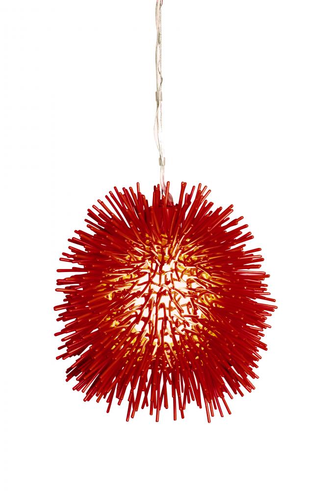 Urchin 1-Lt Mini Pendant - Super Red
