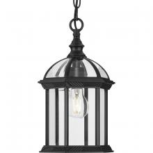 Progress P550122-031 - Dillard Collection One-Light Traditional Textured Black Clear Glass Outdoor Hanging Light