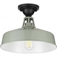 Progress P550070-079 - Cedar Springs Collection Pistachio One-Light Semi-Flush Mount