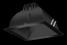 RAB Lighting NDLED4SD-WNHC-B-B - RECESSED DOWNLIGHTS 12 LUMENS NDLED4SD 4 INCH SQUARE UNIVERSAL DIMMING WALL WASHER BEAM SPREAD 400