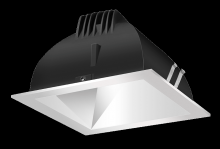 RAB Lighting NDLED4SD-WYY-M-S - RECESSED DOWNLIGHTS 12 LUMENS NDLED4SD 4 INCH SQUARE UNIVERSAL DIMMING WALL WASHER BEAM SPREAD 270