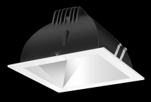 RAB Lighting NDLED4SD-WYHC-M-W - RECESSED DOWNLIGHTS 12 LUMENS NDLED4SD 4 INCH SQUARE UNIVERSAL DIMMING WALL WASHER BEAM SPREAD 300
