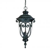 Acclaim Lighting 2126BK - Naples Collection Hanging Lantern 3-Light Outdoor Matte Black Light Fixture