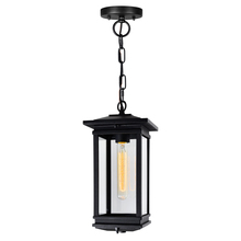 CWI Lighting 0422P7-1-101 - Oakwood 1 Light Outdoor Black Pendant
