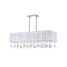 CWI Lighting 5005P40C(W-C) - Water Drop 14 Light Drum Shade Chandelier With Chrome Finish