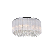 CWI Lighting 5319C20C-R - Spring Morning 9 Light Drum Shade Flush Mount With Chrome Finish