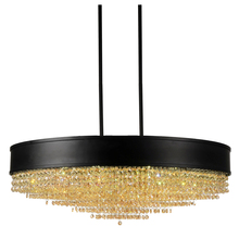 CWI Lighting 5687P30-22-101 - Medina 15 Light Drum Shade Chandelier With Black Finish