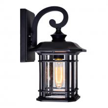 CWI Lighting 0411W8-1-101 - Blackburn 1 Light Outdoor Black Wall Lantern