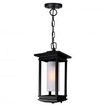 CWI Lighting 0412P7-1-101 - Granville 1 Light Black Outdoor Hanging Light