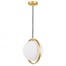 CWI Lighting 1153P10-1-169 - Da Vinci 1 Light Mini Pendant With Brass Finish