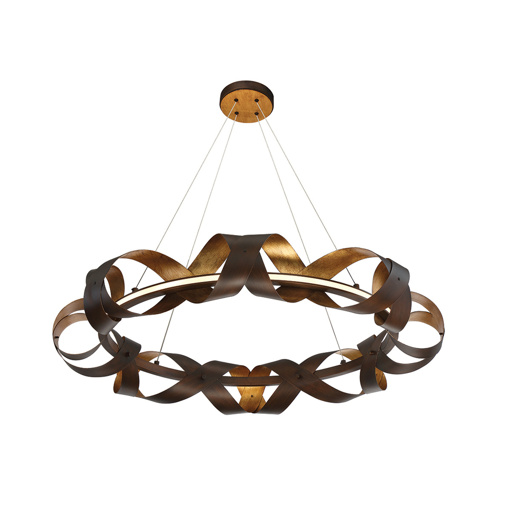 BANDERIA,LED CHANDELR,MED,BRZ