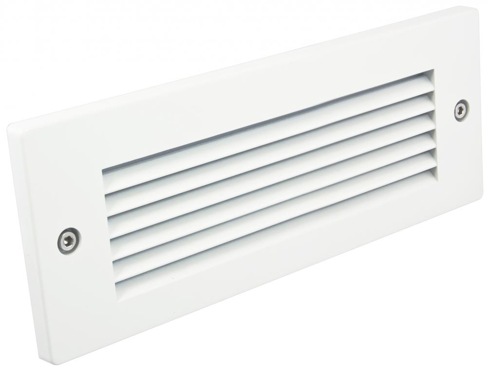 HORIZONTAL LOUVER BRICK LIGHT TRIM, WHITE
