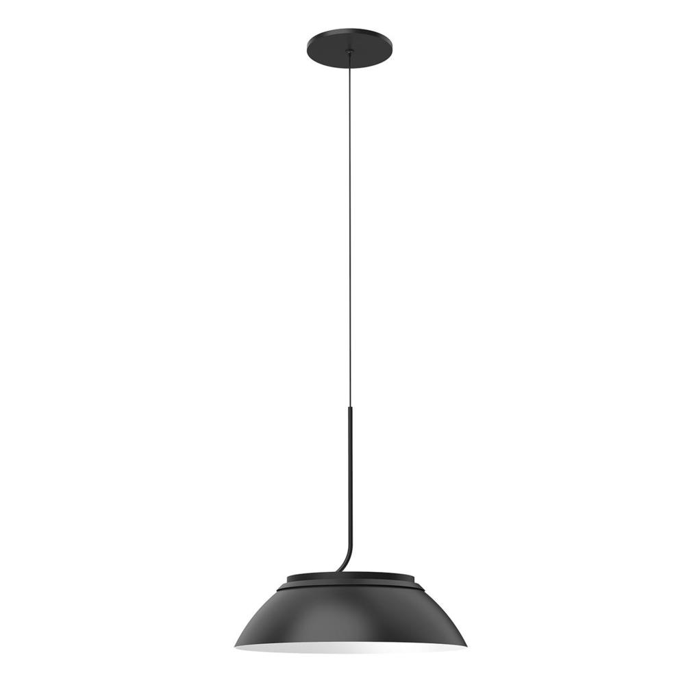 Magellan 12-in Black/White LED Pendant