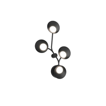 Kuzco Lighting Inc WS90120-BK - ROTAIRE FOUR HEAD WALL SCONCE BLACK 20W, 120VAC WITH LED DRIVER, 3000K, 90CRI