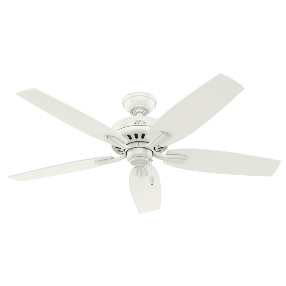 Hunter 52 inch Newsome Fresh White Ceiling Fan and Pull Chain