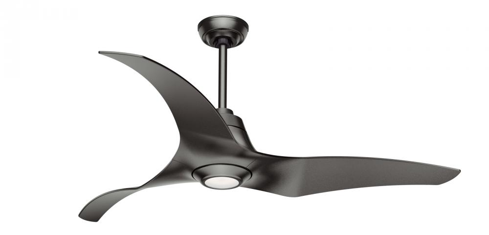 Hunter 60 in Arwen ENERGY STAR® Granite Damp Rated Ceiling Fan with LED Lt Kit and Handheld Remote