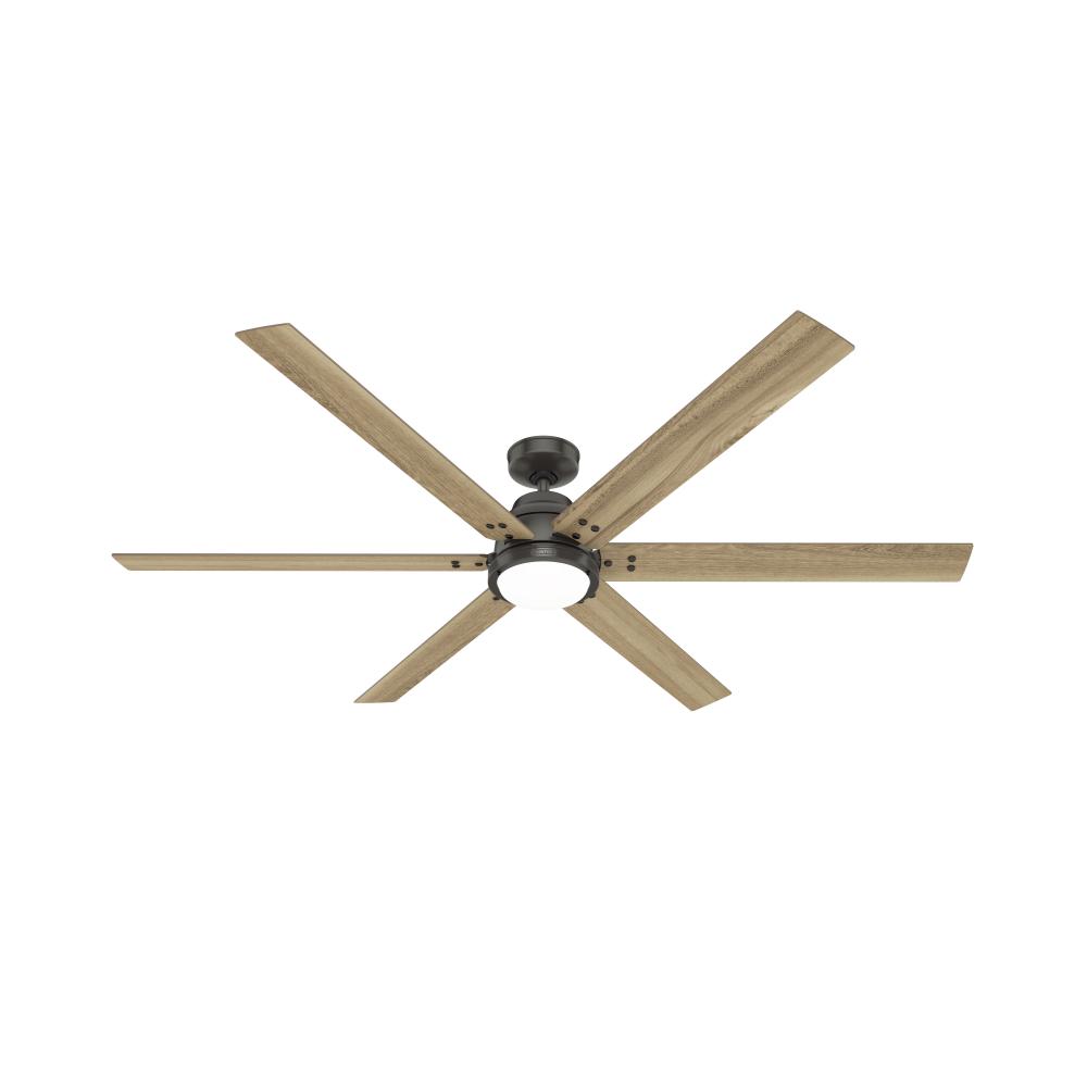 Hunter 72 inch Gravity Wi-Fi ENERGY STAR® Noble Bronze Ceiling Fan with LED Lt Kit