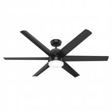 Hunter 51875 - Hunter 60 in Skysail ENERGY STAR® Matte Black WeatherMax Indoor / Outdoor Ceiling Fan