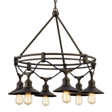 Troy F7596 - SHELTON 6LT CHANDELIER