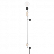 Mitzi by Hudson Valley Lighting HL491201-SBK - 1 Light Portable Wall Sconce