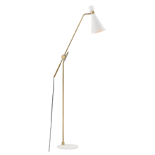 Mitzi by Hudson Valley Lighting HL295401-AGB/WH - 1 Light Floor Lamp