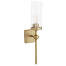 Quorum 560-1-80 - LEE BOULEVARD 1LT WALL MOUNT- AGED BRASS