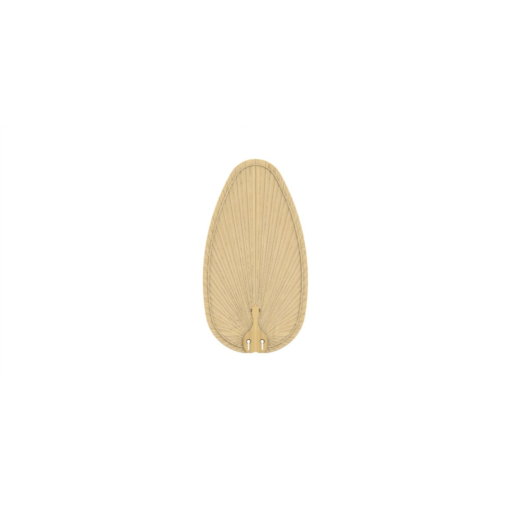 Islander DC 22 inch Indoor/Outdoor Ceiling Fan Narrow Oval Palm Blade Set of 5 - Natural